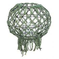 ЗЕЛЕНЫЙ ФОНАРЬ МАКРАМЕ H38 ЗЕЛЕНЫЙ ФОНАРЬ МАКРАМЕ H38