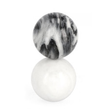 УКРАШЕНИЕ КАНДИ СЕРЫЙ БЕЛЫЙ МРАМОРНЫЕ ШАРЫ H18 УКРАШЕНИЕ КАНДИ СЕРЫЙ БЕЛЫЙ МРАМОРНЫЕ ШАРЫ H18