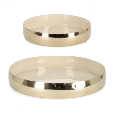 НАБОР 2 ДЕКОРАТИВНЫЙ ПОДНОС VELMA TO ORO BEI