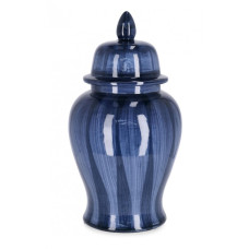 ЮАНЬ ВАЗА С СИНЕЙ КЕРАМИЧЕСКОЙ КРЫШКОЙ H43