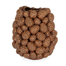 ВАЗА ПИНЬЯ КОРИЧНЕВАЯ H37.5