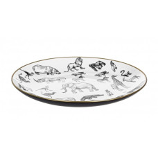 ДЕКОРАТИВНАЯ ТАРЕЛКА АФРИКА ИЗ СВИНИНЫ D35 ДЕКОРАТИВНАЯ ТАРЕЛКА АФРИКА ИЗ СВИНИНЫ D35