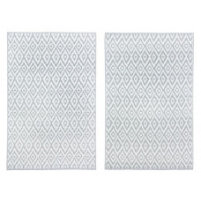 КОВЕР РОМБ СЕРЫЙ-БЕЛЫЙ 120Х180 КОВЕР РОМБ СЕРЫЙ-БЕЛЫЙ 120Х180
