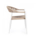 СТУЛ C-BR JANDIA БЕЛЫЙ/БЕЖЕВЫЙ