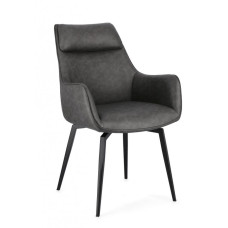 КРЕСЛО ЛОУРЕНС ПУ АНТРАЦИТ КРЕСЛО ЛОУРЕНС ПУ АНТРАЦИТ