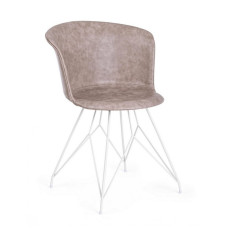 СТУЛ-ЛОФТ БЕЛЫЙ ПУ БЕЖЕВЫЙ ВИНТАЖ СТУЛ-ЛОФТ БЕЛЫЙ ПУ БЕЖЕВЫЙ ВИНТАЖ