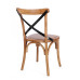 СТУЛ КРЕСТ МЕТАЛЛИЧЕСКИЙ ОРЕХ