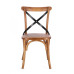 СТУЛ КРЕСТ МЕТАЛЛИЧЕСКИЙ ОРЕХ