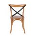 СТУЛ КРЕСТ МЕТАЛЛИЧЕСКИЙ ОРЕХ