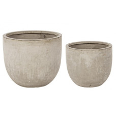 НАБОР 2 НИЗКАЯ ЦЕМЕНТНАЯ ВАЗА ПЕСОК