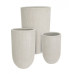 SET3 ВЫСОКАЯ БЕЖЕВАЯ ВАЗА-КИСТЬ ГОРШОК