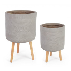 НАБОР 2 P.VASE RIGO НА ШТАТИВЕ БЕЖЕВЫЙ НАБОР 2 P.VASE RIGO НА ШТАТИВЕ БЕЖЕВЫЙ