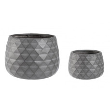 НАБОР 2 P. ЧАША-ПИРАМИДА АНТРАЦИТОВАЯ ВАЗА