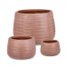 НАБОР 3 ТРЕССАЖ НА ТЕРРАКОТОВОЙ ВАЗЕ-ГОРШКОВЕ