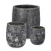 НАБОР3 ВАЗА ГОРШОК ДУЕН АНТРАЦИТОВЫЙ
