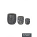 НАБОР3 ВАЗА ГОРШОК ДУЕН АНТРАЦИТОВЫЙ