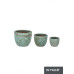 НАБОР3 ВАЗА ГОРШОК ДУЕН СВАС ЗЕЛЕНЫЙ