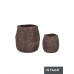 НАБОР 2 ВАЗА В ФОРМЕ P. MINH ТЕМНЫЙ ТЕРРАКОТ