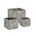 SET3 MEILI SQUARE НИЗКАЯ СЕРАЯ ВАЗА-ГОРШОК SET3 MEILI SQUARE НИЗКАЯ СЕРАЯ ВАЗА-ГОРШОК