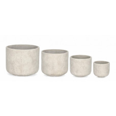 SET4 БЕЖЕВАЯ КРУГЛАЯ ВАЗА-ГОРШОК MEILI SET4 БЕЖЕВАЯ КРУГЛАЯ ВАЗА-ГОРШОК MEILI