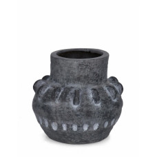 P. СЕРАЯ КРУГЛАЯ ВАЗА BUCCHERO D32 P. СЕРАЯ КРУГЛАЯ ВАЗА BUCCHERO D32