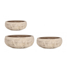 НАБОР 3 МИНУТ КРУГЛОЙ ПОЛИРОВАННОЙ ТЕРРАКОТОВОЙ ВАЗЫ НАБОР 3 МИНУТ КРУГЛОЙ ПОЛИРОВАННОЙ ТЕРРАКОТОВОЙ ВАЗЫ